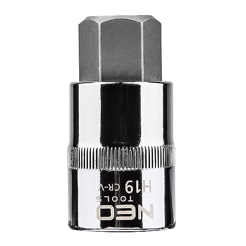 NEO TOOLS 08-778 douille 1/2" H19 six pans acier CrV