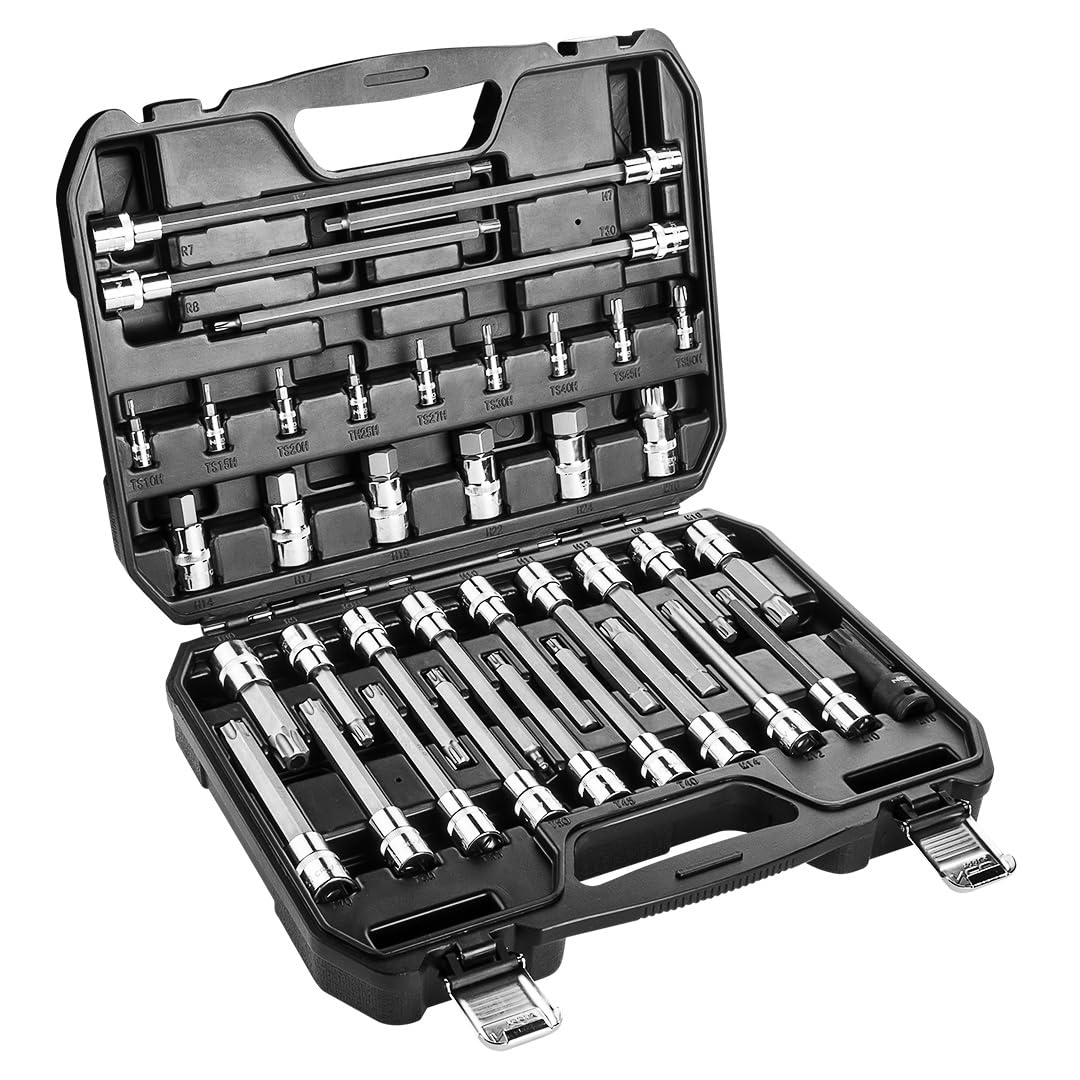 NEO TOOLS 08-710 coffret douilles embouts 38 pcs 1/2 1/4