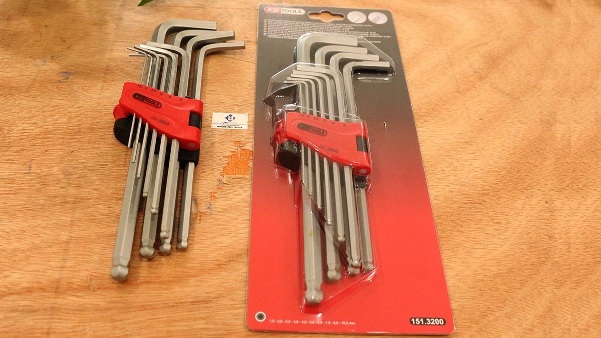 KS Tools 151.3200 jeu de clés mâles 6 pans tête sphérique