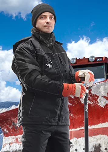 NEO TOOLS bonnet de travail noir doublure polaire hiver