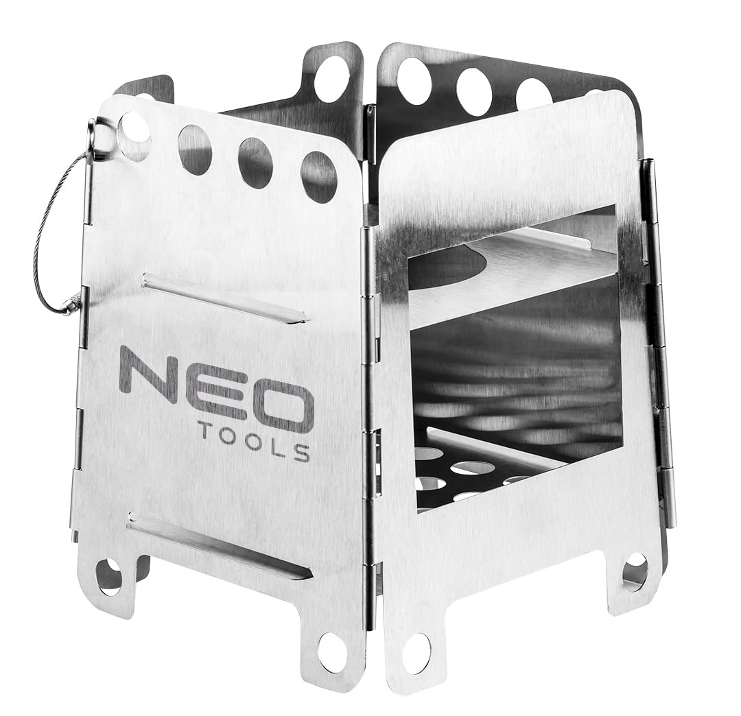 NEO TOOLS Réchaud de survie pliable inox 16 cm sac