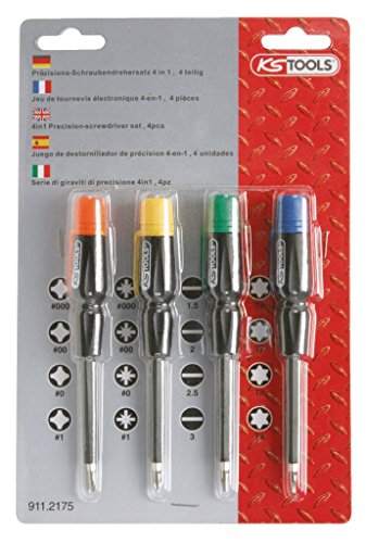 KS Tools 911.2175 jeu tournevis électronique 4 pièces