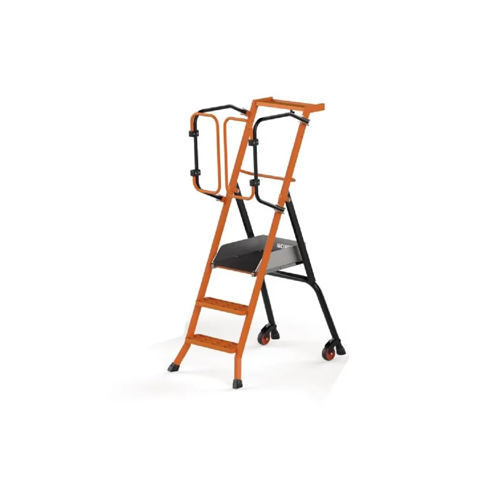 Mondelin Gardia PIRL escabeau 70 cm 3 marches garde-corps