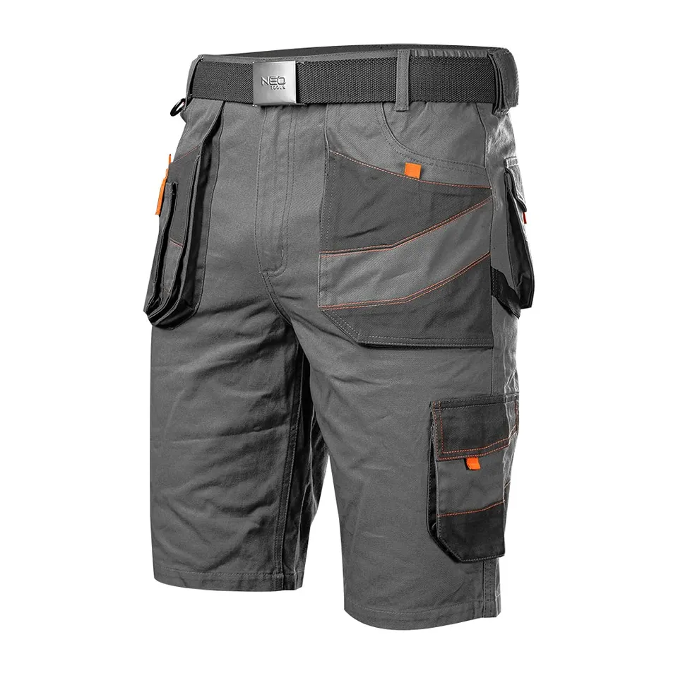 NEO Tools short de travail homme gris M coton