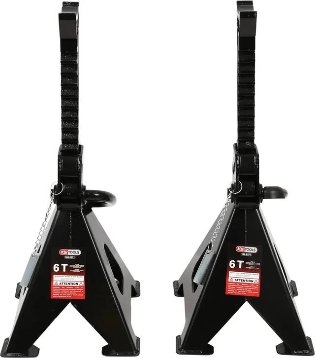 KS Tools 160.0371 chandelles 6 tonnes crémaillère lot de 2