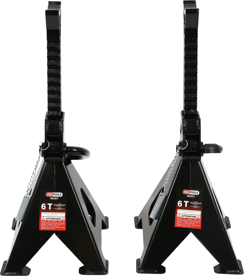 KS Tools 160.0371 chandelles 6 tonnes crémaillère lot de 2
