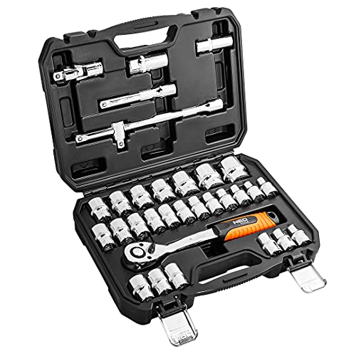 NEO TOOLS 08-662 coffret douilles 1/2 32 pièces CrV