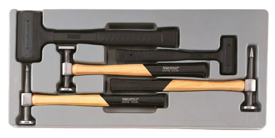 Teng Tools TT4 marteaux carrosserie 5 pièces acier forgé