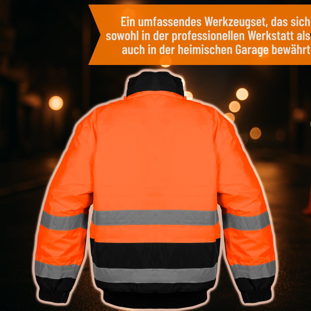 NEO Tools Parka Travail Jaune Fluo Homme