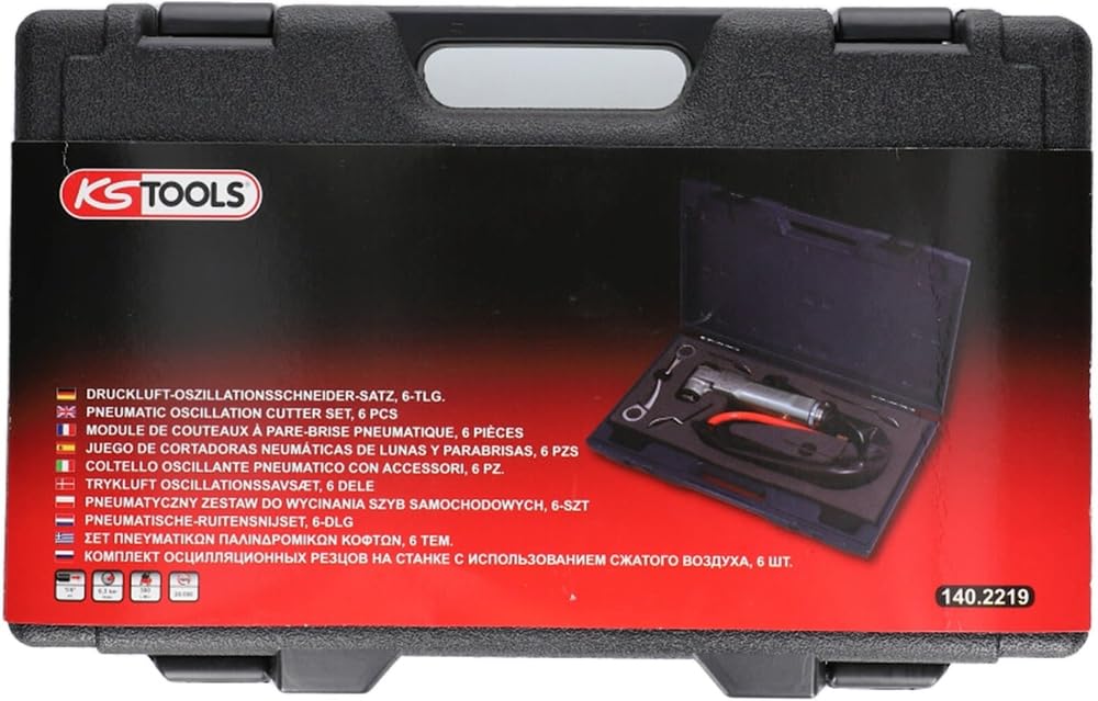 KS Tools 140.2219 couteau pare-brise pneumatique 6 pcs