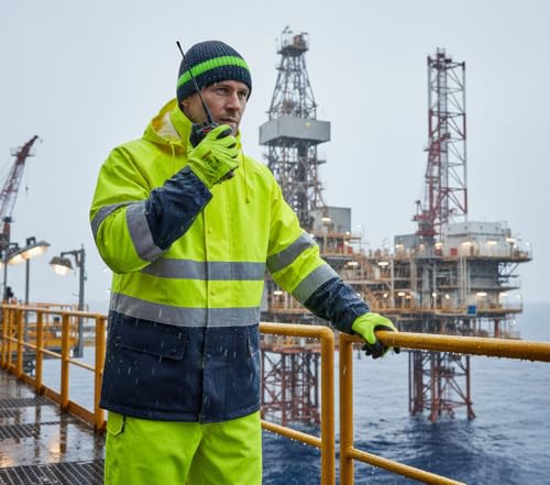 NEO Tools 81-721 veste haute visibilité jaune fluo imperméable