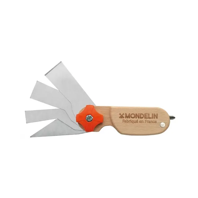 Mondelin Heliss couteau à enduire 4 lames inox ergonomic