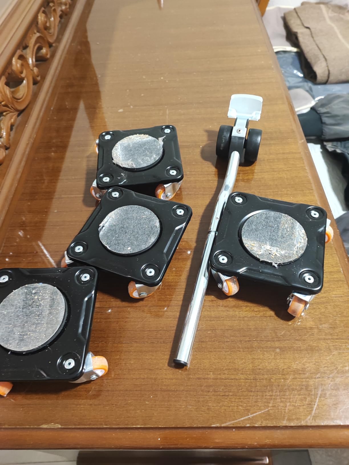 ONEON Kit déplace-meuble 8 doubles roues profil bas