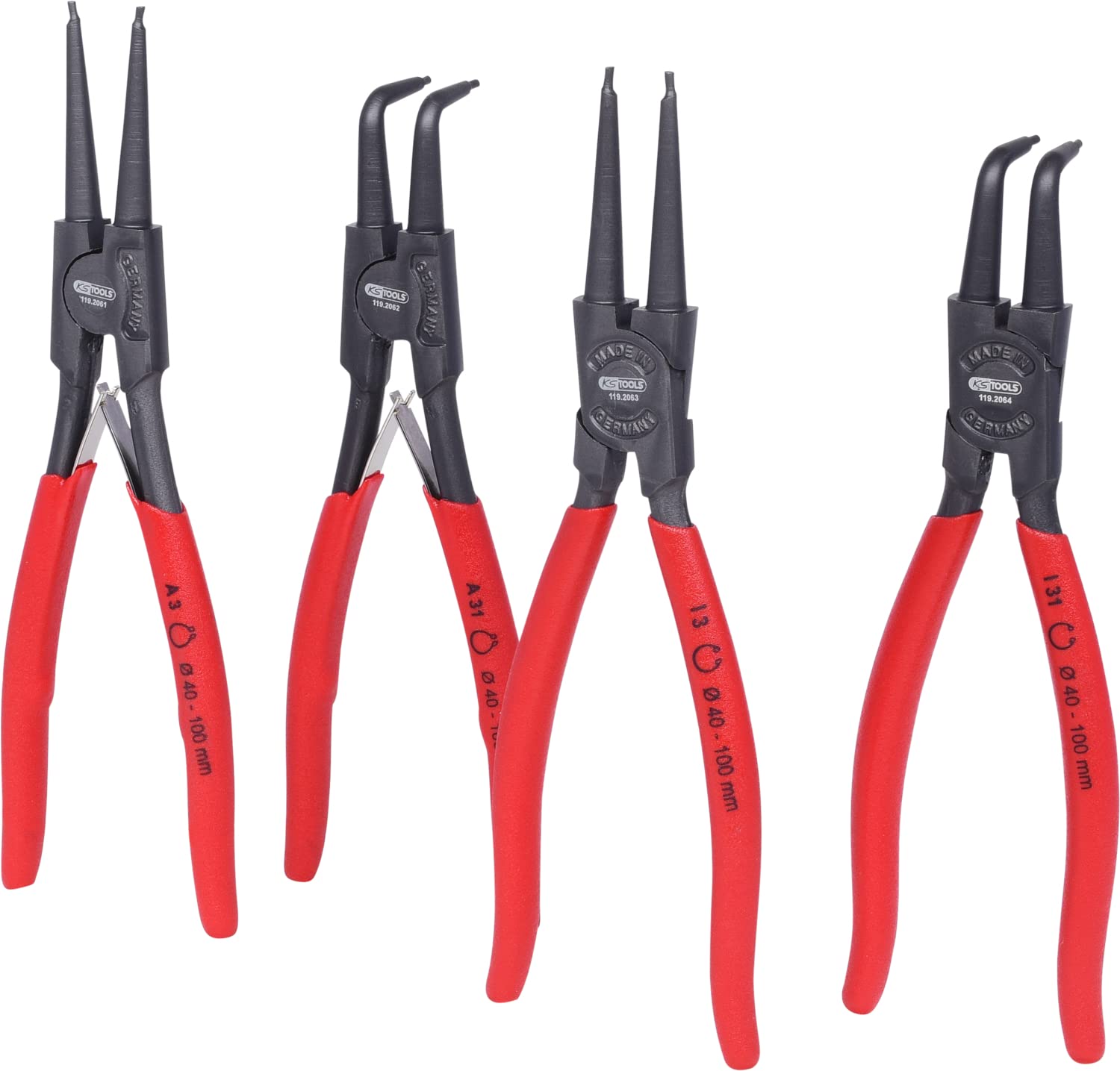 KS Tools 500.7020 jeu de pinces précision 5 pièces 110-160 mm