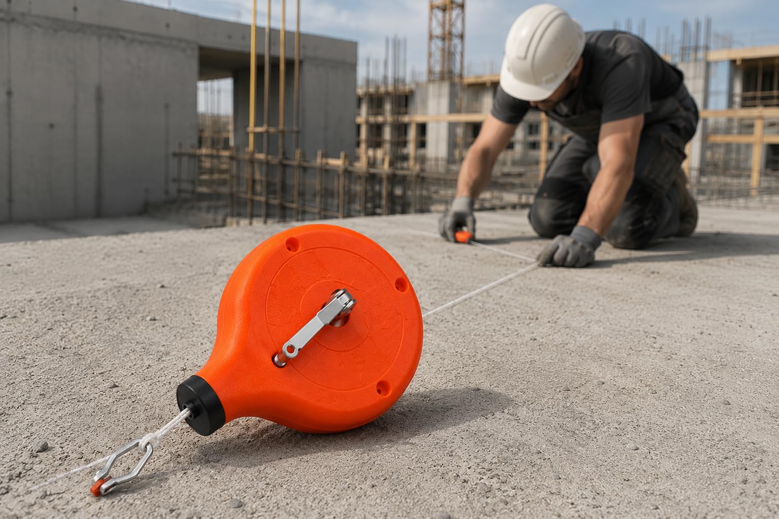 MOB-MONDELIN cordeau traceur boîtier rond 30 m