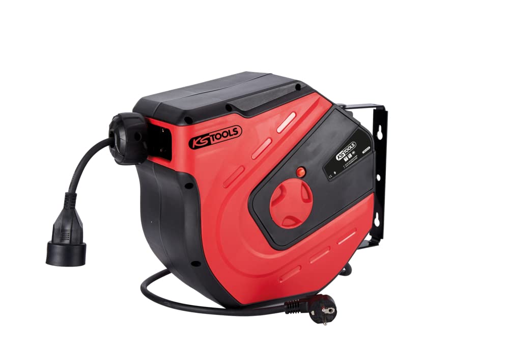 KS Tools 150.4218 enrouleur électrique mural 15 m rouge