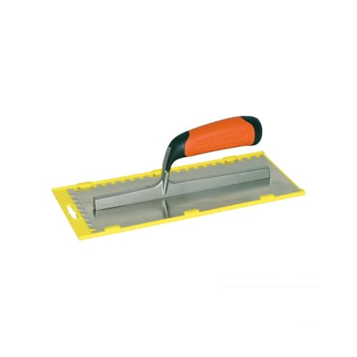 Mondelin platoir denté 28x12 cm 10x10 mm inox bimatière
