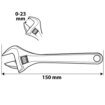 NEO TOOLS 03-027 clé à molette 150 mm CrV