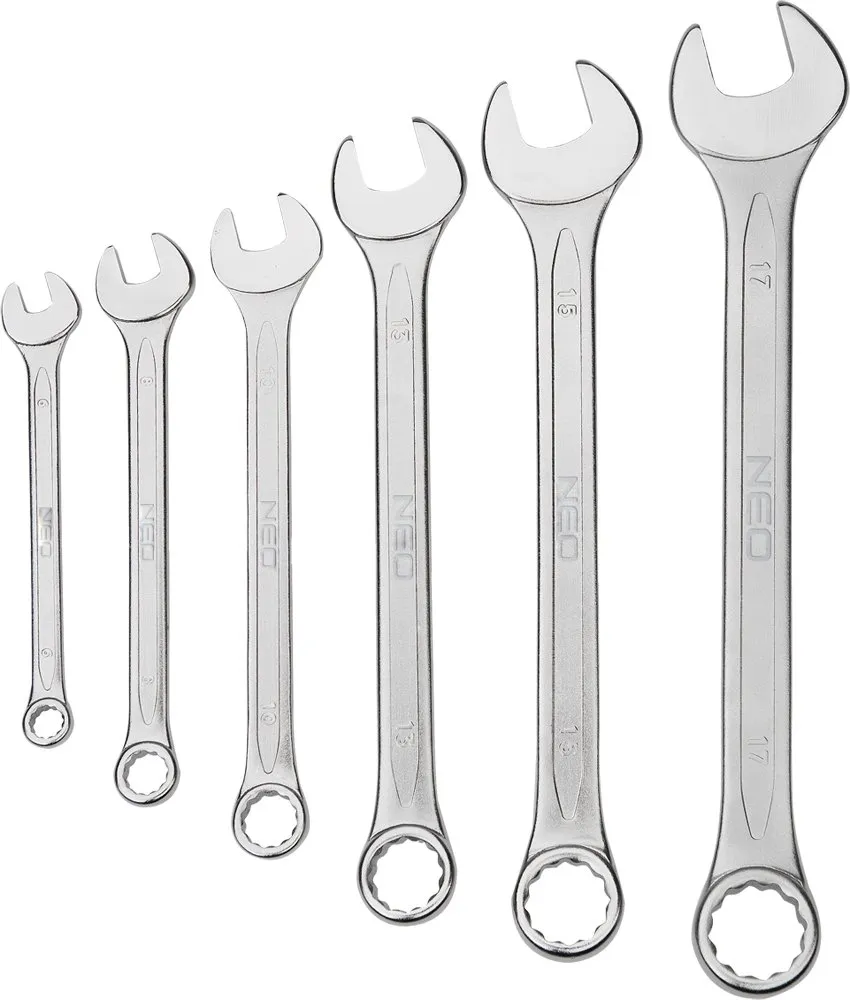 NEO TOOLS 09-752 clés mixtes 6-22 mm 12 pièces CrV