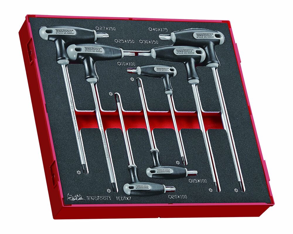Teng Tools Jeu 7 clés en T Torx module mousse FOAM2