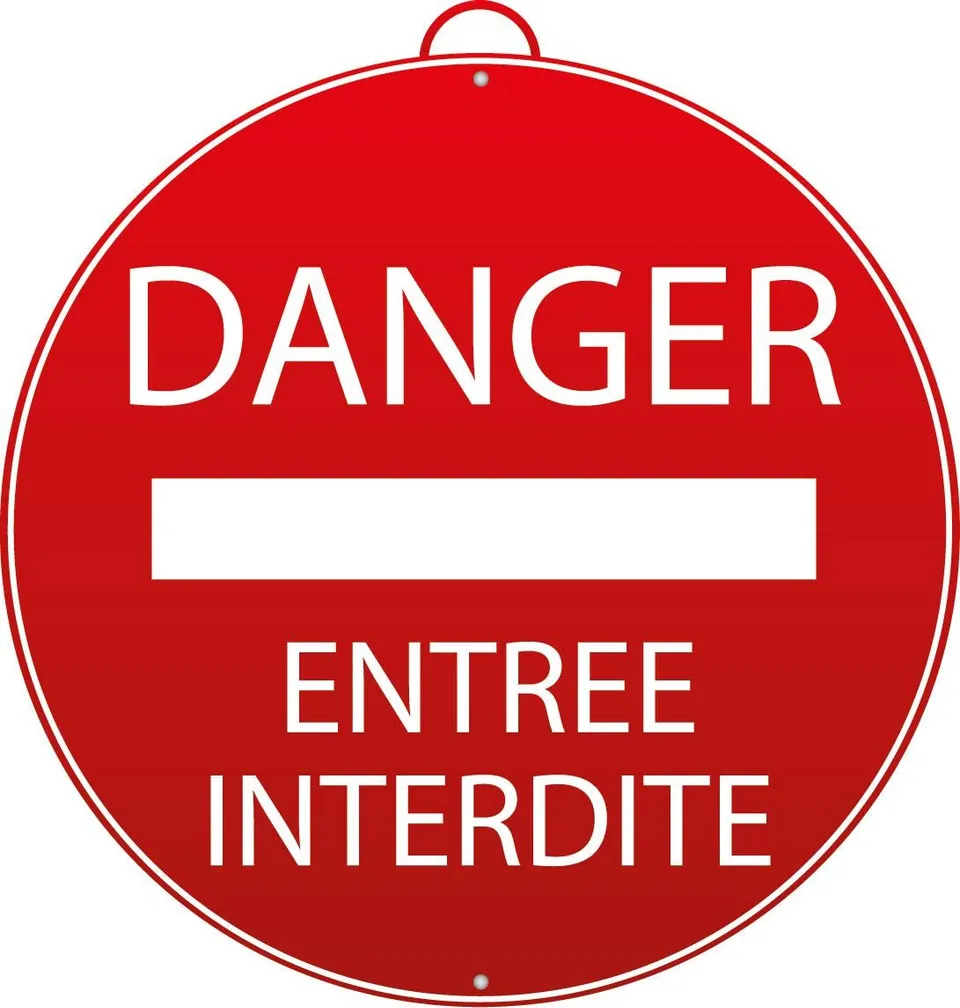 Mondelin Panneau Danger Entrée Interdite 802180