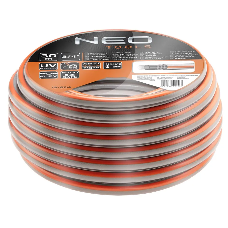 NEO Tools Optima tuyau arrosage 3/4" 4 plis renforcé