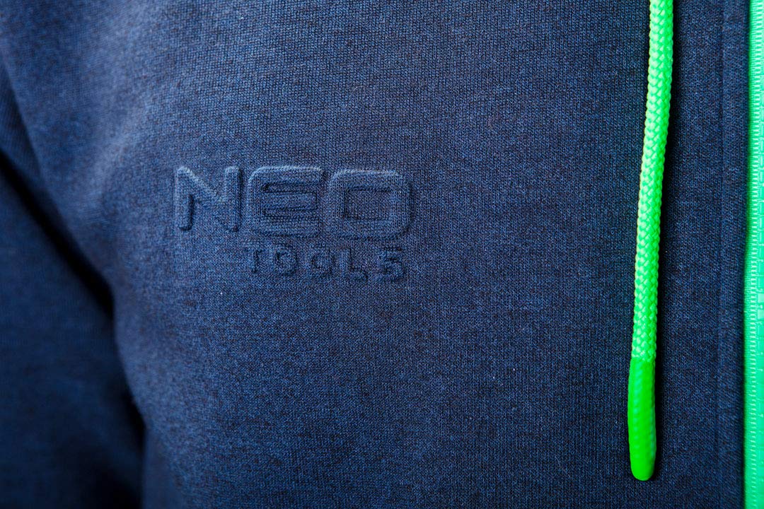NEO TOOLS Cardigan Sweater gilet travail homme M bleu chaud