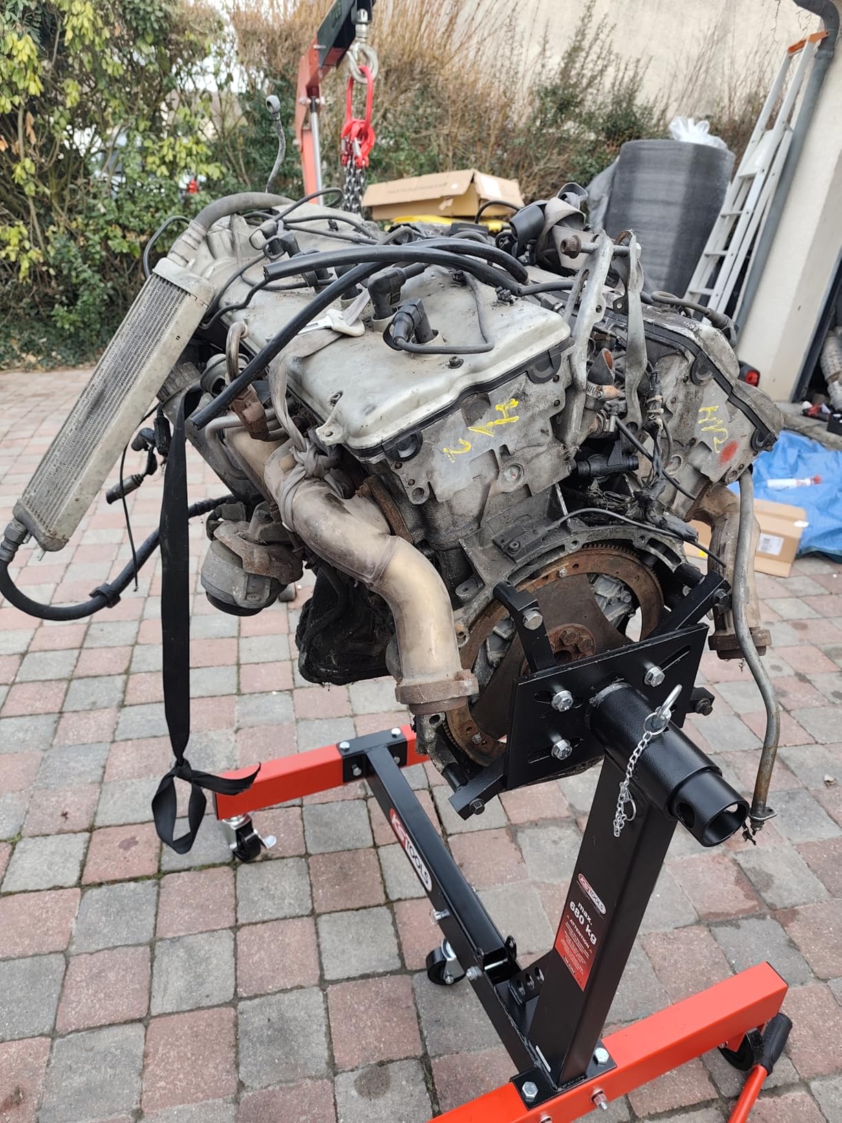 KS Tools 160.0364 Support Moteur 680 kg 360°