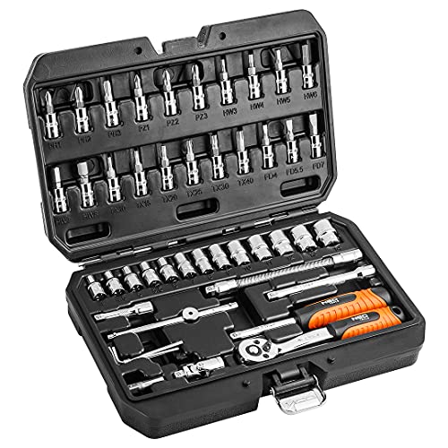 NEO TOOLS 08-660 jeu clés à douille 1/2 46 pièces 72 dents