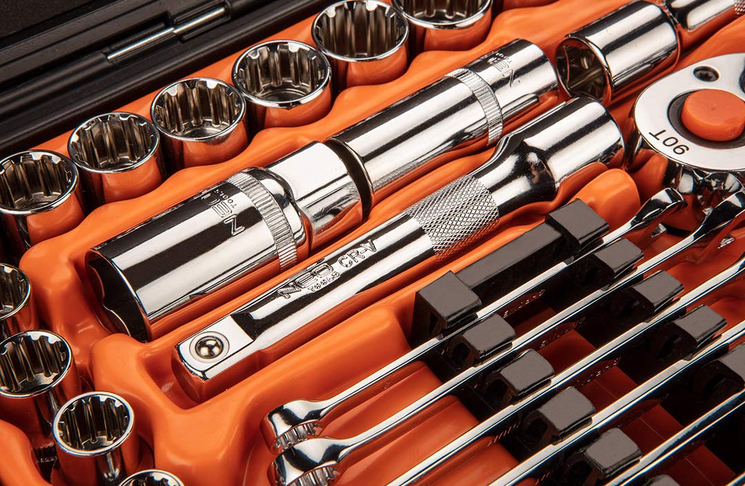 NEO TOOLS 08-690 coffret douilles 71 pièces 1/2 1/4