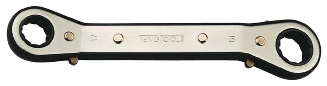 Teng Tools clé polygonale à cliquet 12x14 mm coudée
