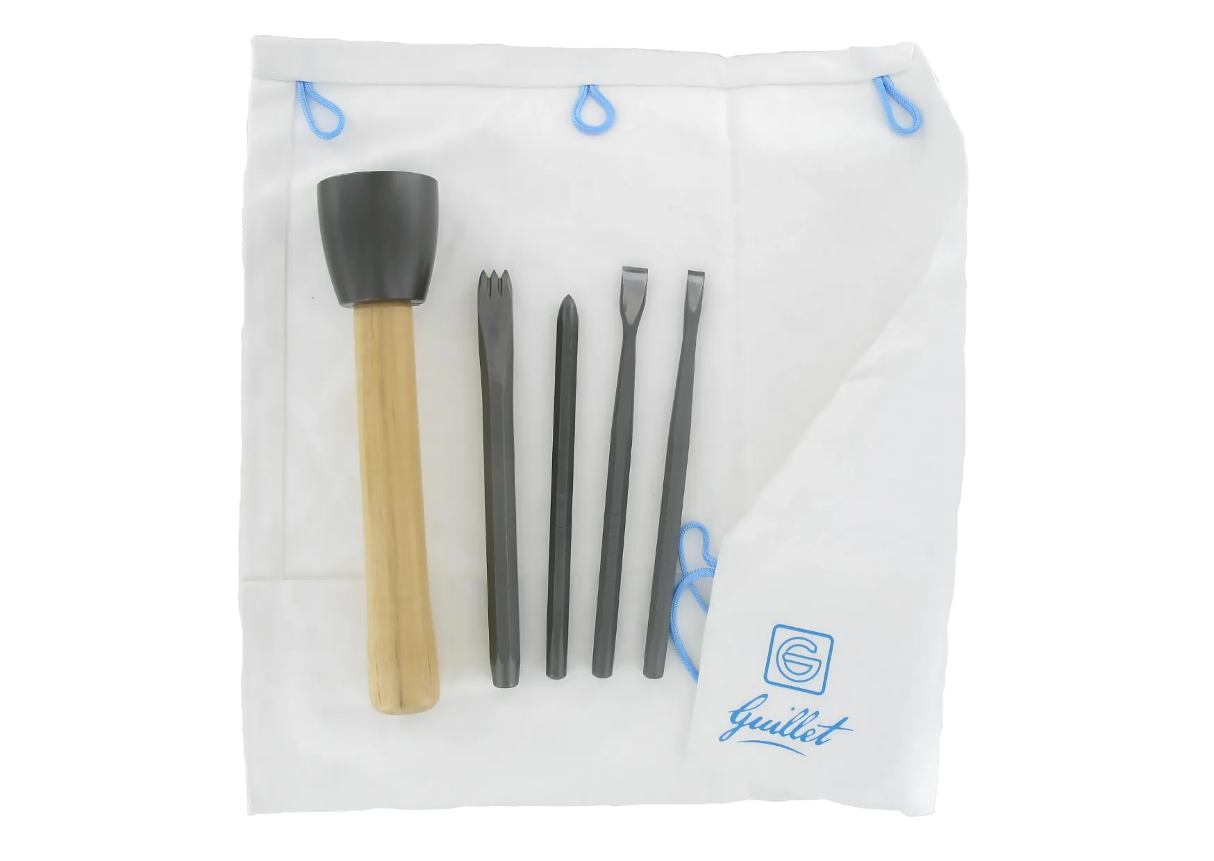 Guillet trousse 4 outils carbure massette 600g gravure