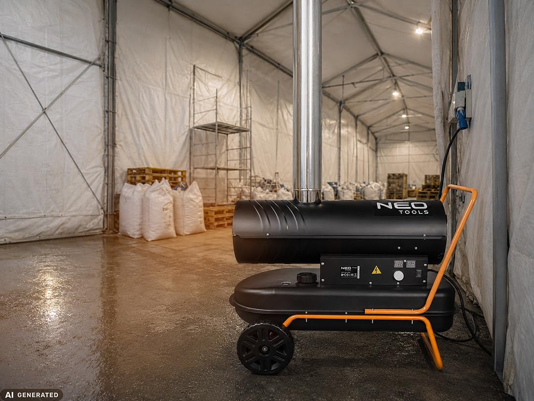 NEO TOOLS Chauffage fioul 20 kW 36 L avec échappement