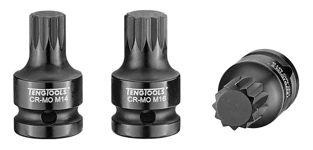 Teng Tools douille à choc 1/2" XZN 18 mm 78 mm triple carré