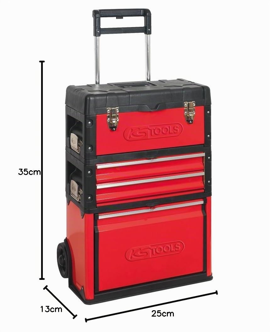KS Tools 850.0340 servante atelier mobile bi-matière 75 kg