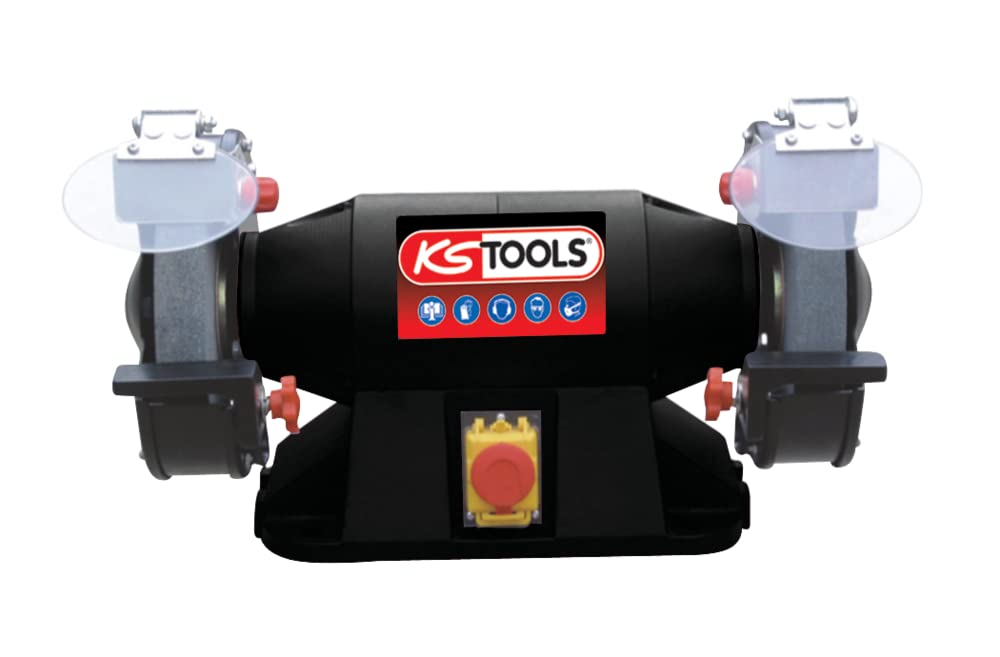 KS Tools Touret 900 W Meule Brosse 200 mm affûtage atelier