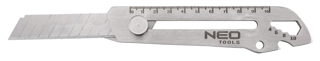 NEO TOOLS 63-713 Cutter 18 mm inox 155 mm gradué