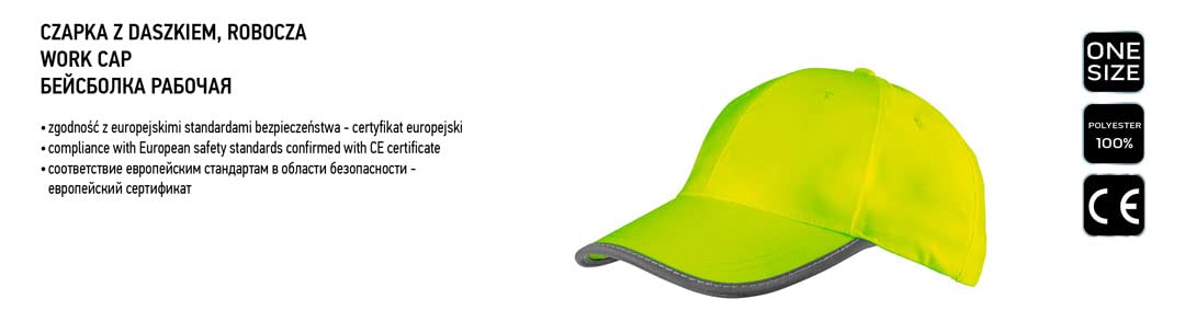 NEO Tools casquette de sécurité jaune haute visibilité