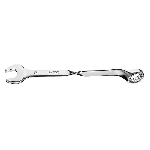 NEO TOOLS Clé mixte coudée 90° 17 mm acier forgé