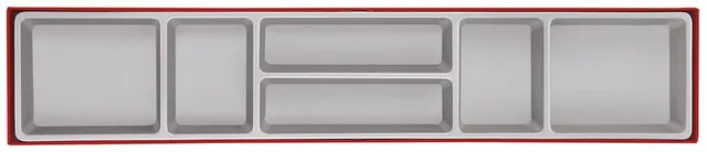 Teng Tools TTX4 bac de rangement 6 cases plastique