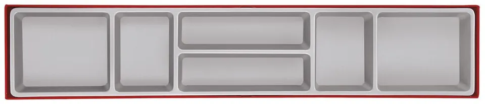 Teng Tools TTX4 bac de rangement 6 cases plastique