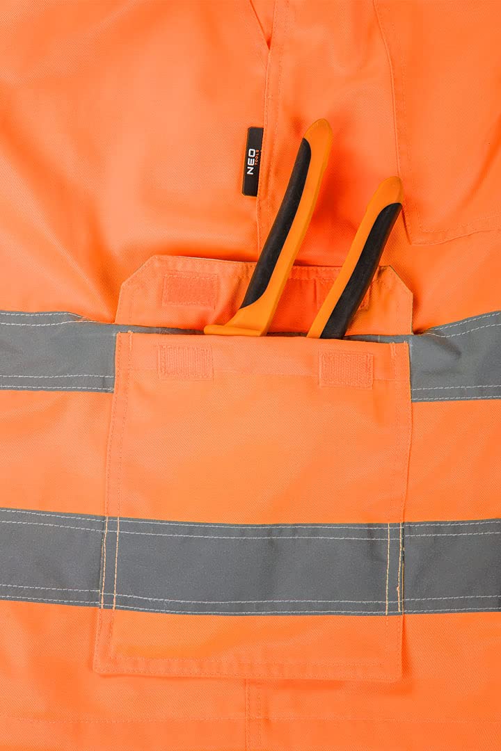 NEO TOOLS Short de Travail Orange L 245 g/m²