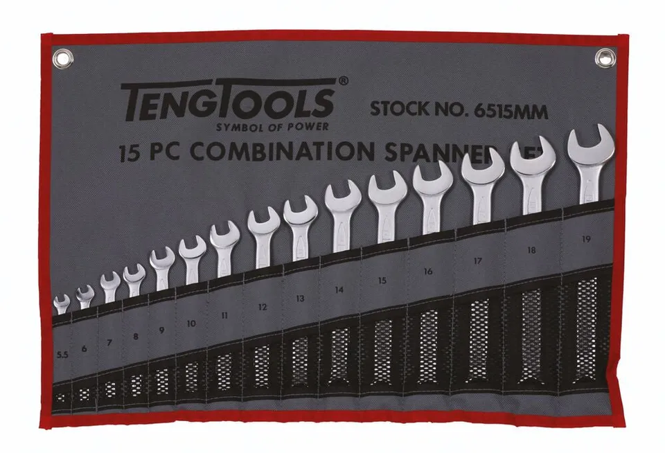 Teng Tools Jeu Clés Mixtes 5,5-19 mm 15 Pièces Trousse