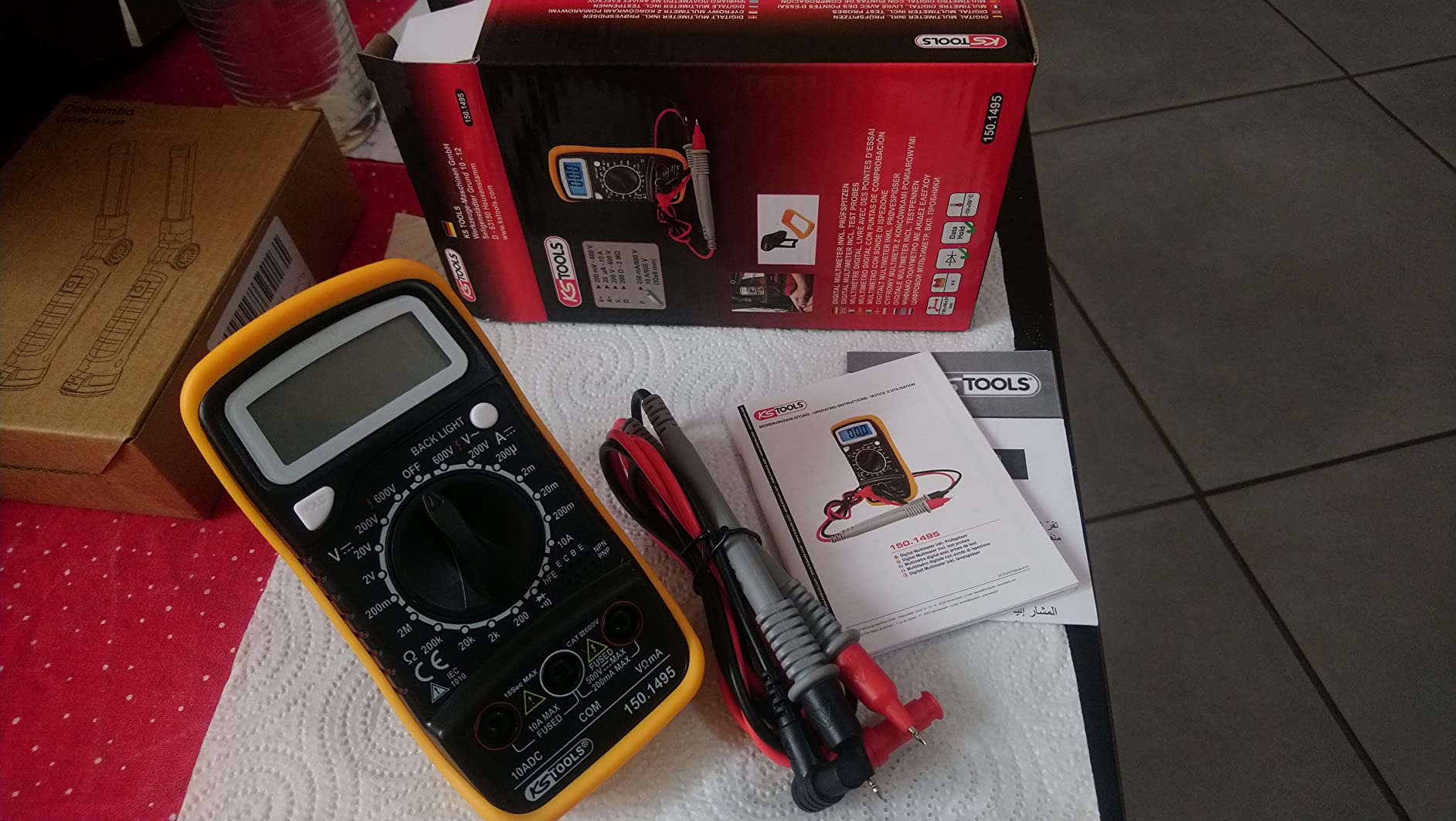KS Tools 150.1495 multimètre digital AC/DC continuité
