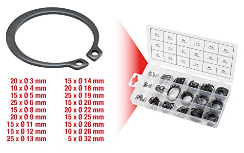 KS Tools 970.0100 assortiment circlips externes 300 pièces 3-32 mm