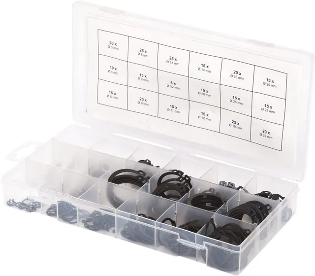KS Tools 970.0100 assortiment circlips externes 300 pièces 3-32 mm