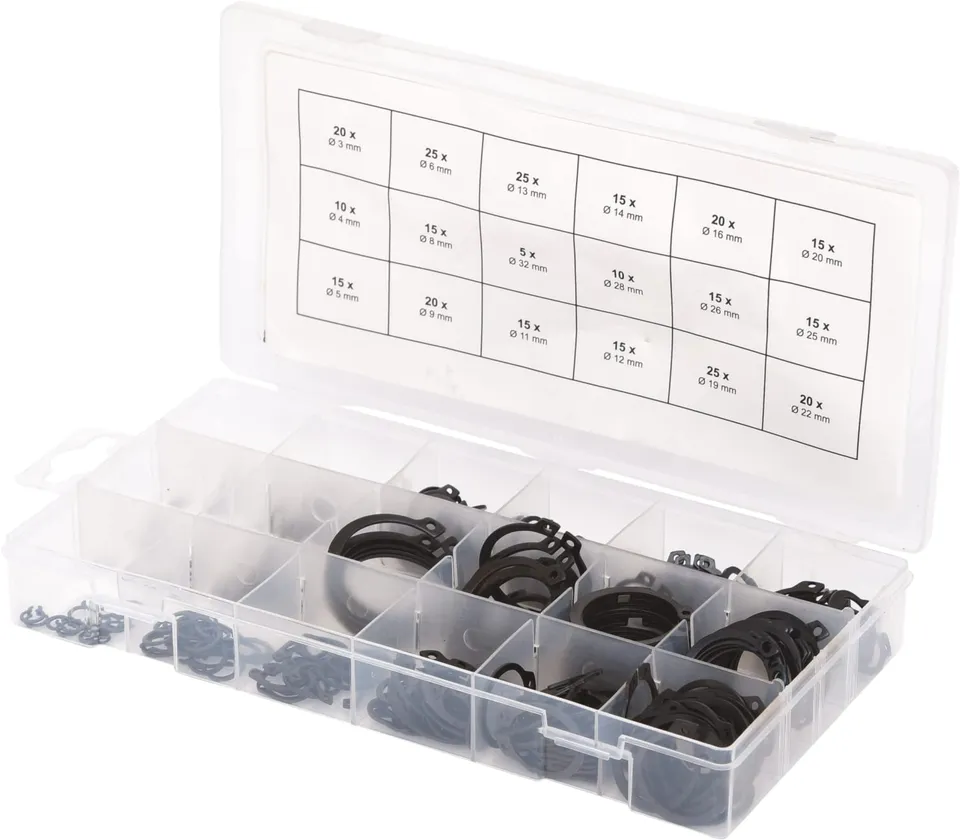 KS Tools 970.0100 assortiment circlips externes 300 pièces 3-32 mm