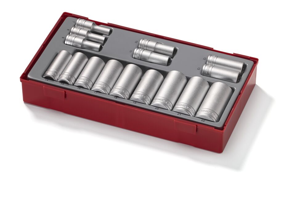 Teng Tools TT1 coffret douilles 3/8" 12 pans 16 pièces