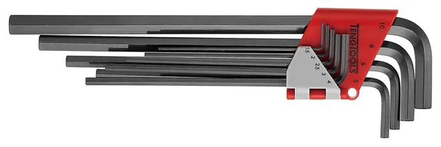 Teng Tools Jeu de clés Allen extra-longues 9 pièces