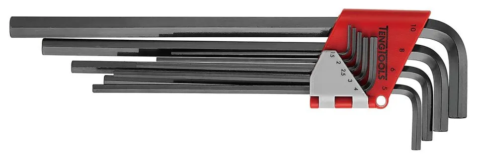 Teng Tools Jeu de clés Allen extra-longues 9 pièces